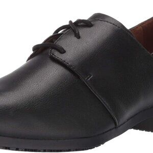 Women's Non-Slip Work Shoes Leather Rubber Water-Resistant Comfortable